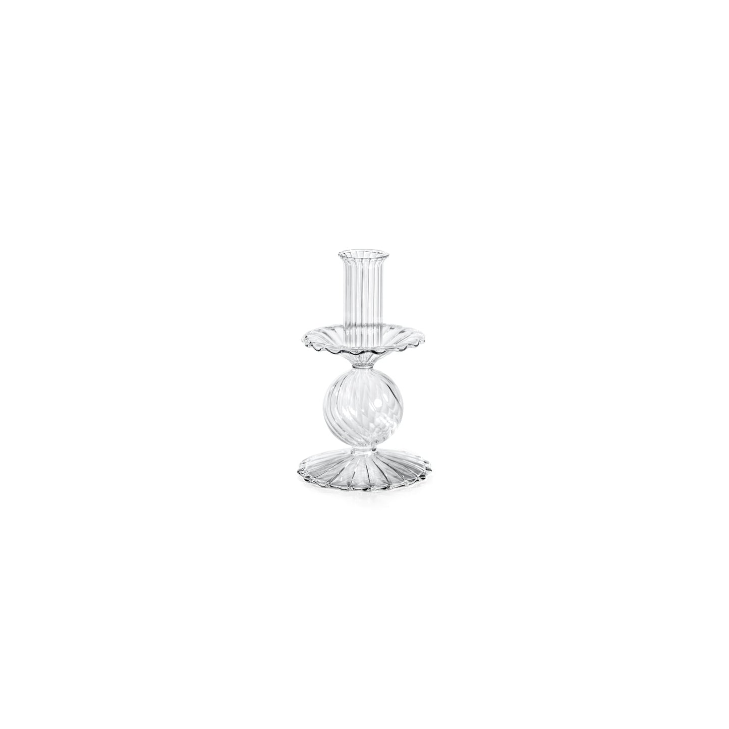 San Marco Swirl Glass Taper Holder