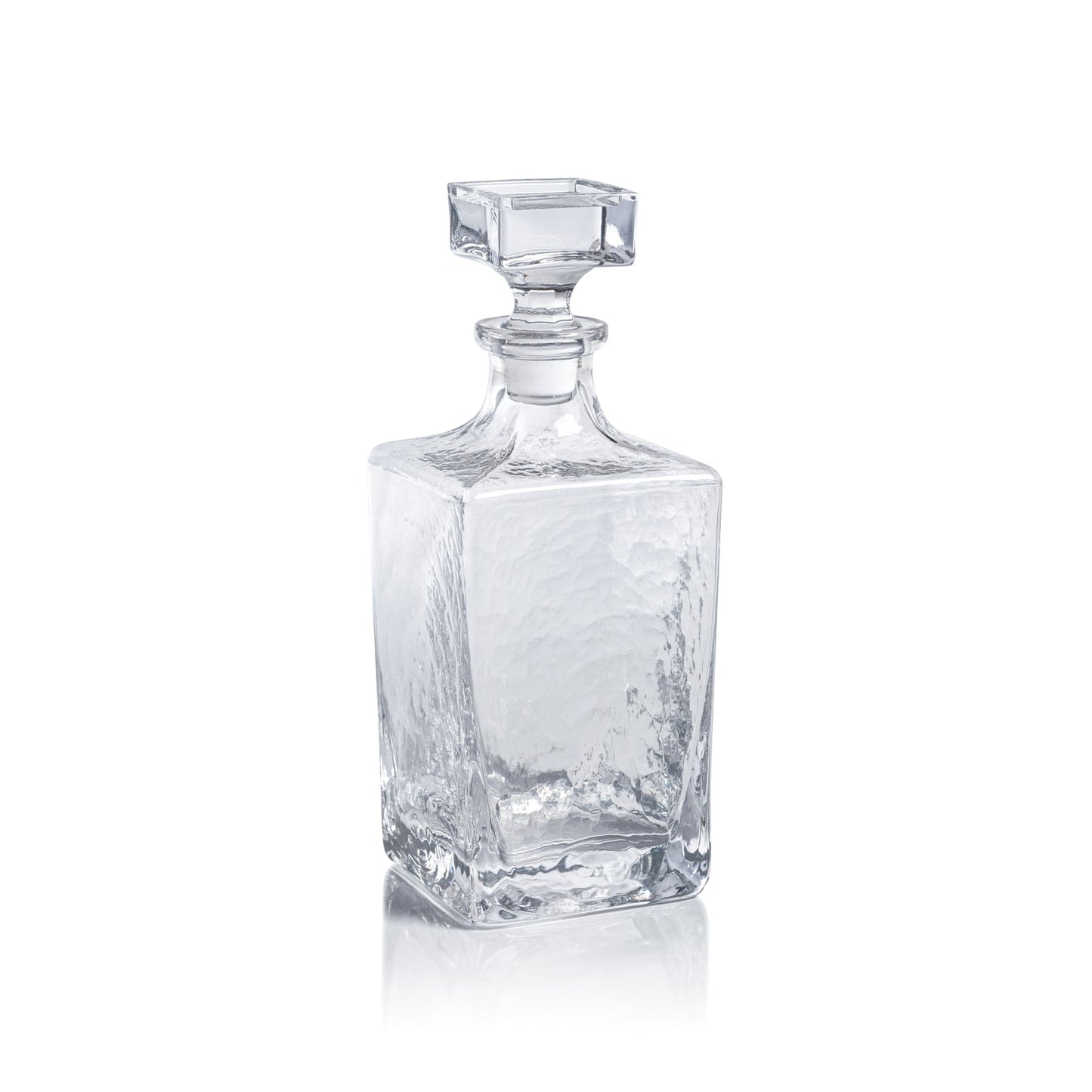 Punta Mita Hammered Glass Decanter