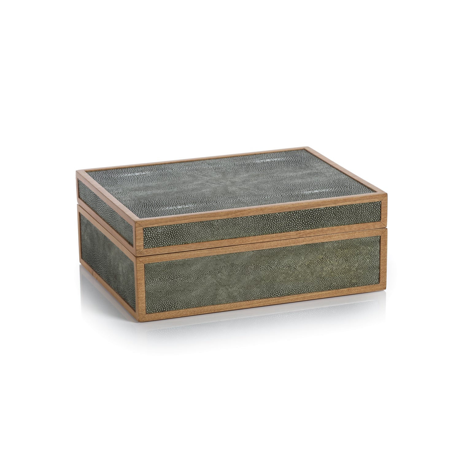 Wood & Shagreen Leather Box - Decorative Accessories by Carlyle Avenue