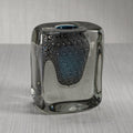 Handcrafted Crystal Bloom Vase - Blue - Vases by Carlyle Avenue
