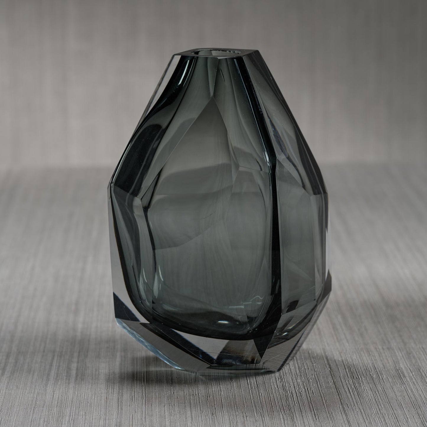 Faceted Gray Vase