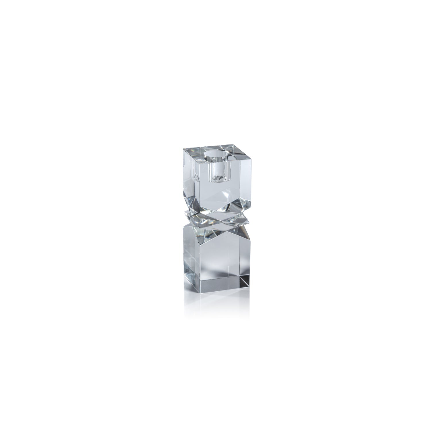 Vienna Artistry Crystal Candle Holder - Clear - Candle Holders by Carlyle Avenue