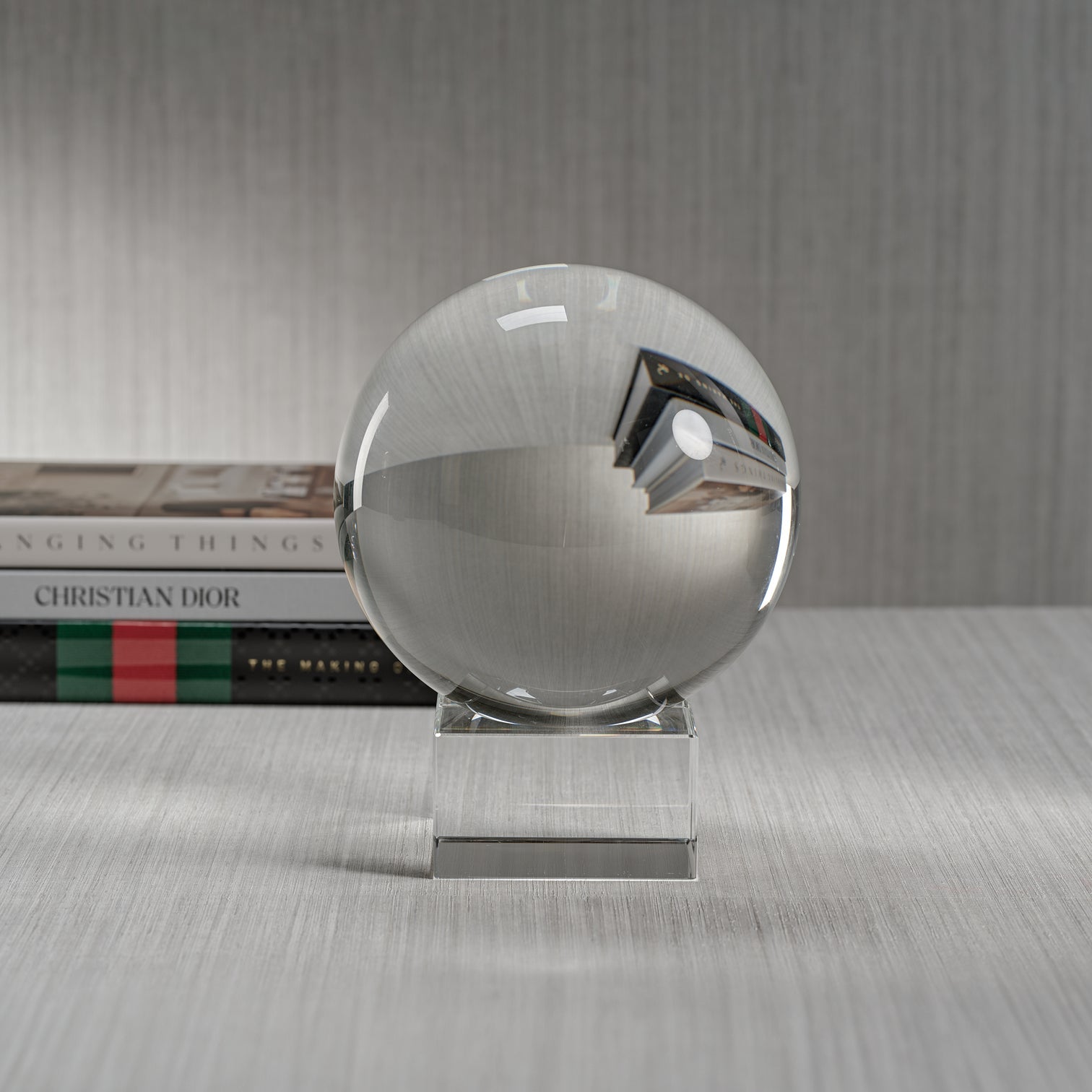 Serenity Crystal Orb on Base - Clear - Small -  by Carlyle Avenue