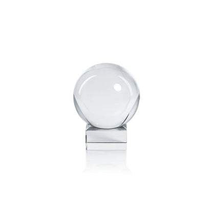Serenity Crystal Orb on Base - Clear - Small -  by Carlyle Avenue
