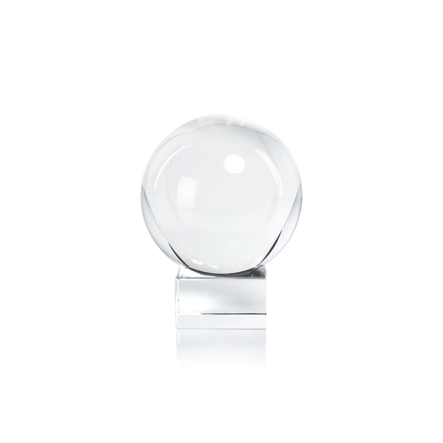 Serenity Crystal Orb on Base - Clear - Large -  by Carlyle Avenue