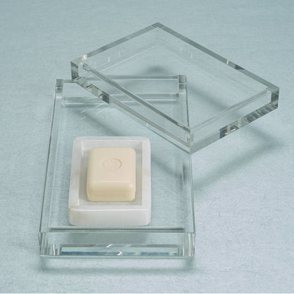Claire Crystal Glass Vanity Tray - Trays by Carlyle Avenue