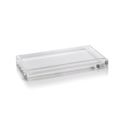Claire Crystal Glass Vanity Tray - Trays by Carlyle Avenue