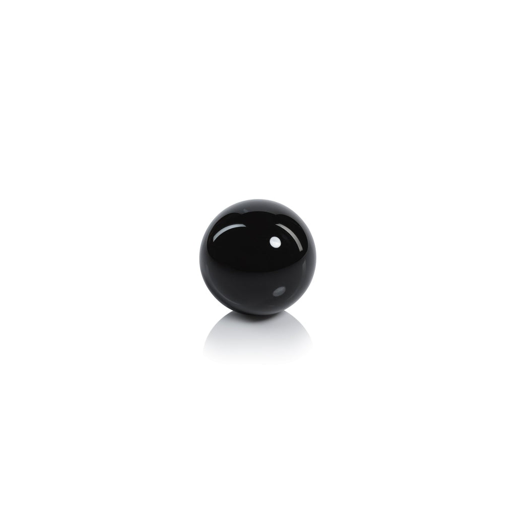 Noir Crystal Glass Fill Ball - Black - Decorative Accessories by Carlyle Avenue