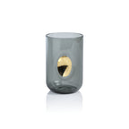 Aperitivo Tumbler with Gold Accent - Smoke - Set of 4 - Glassware by Carlyle Avenue