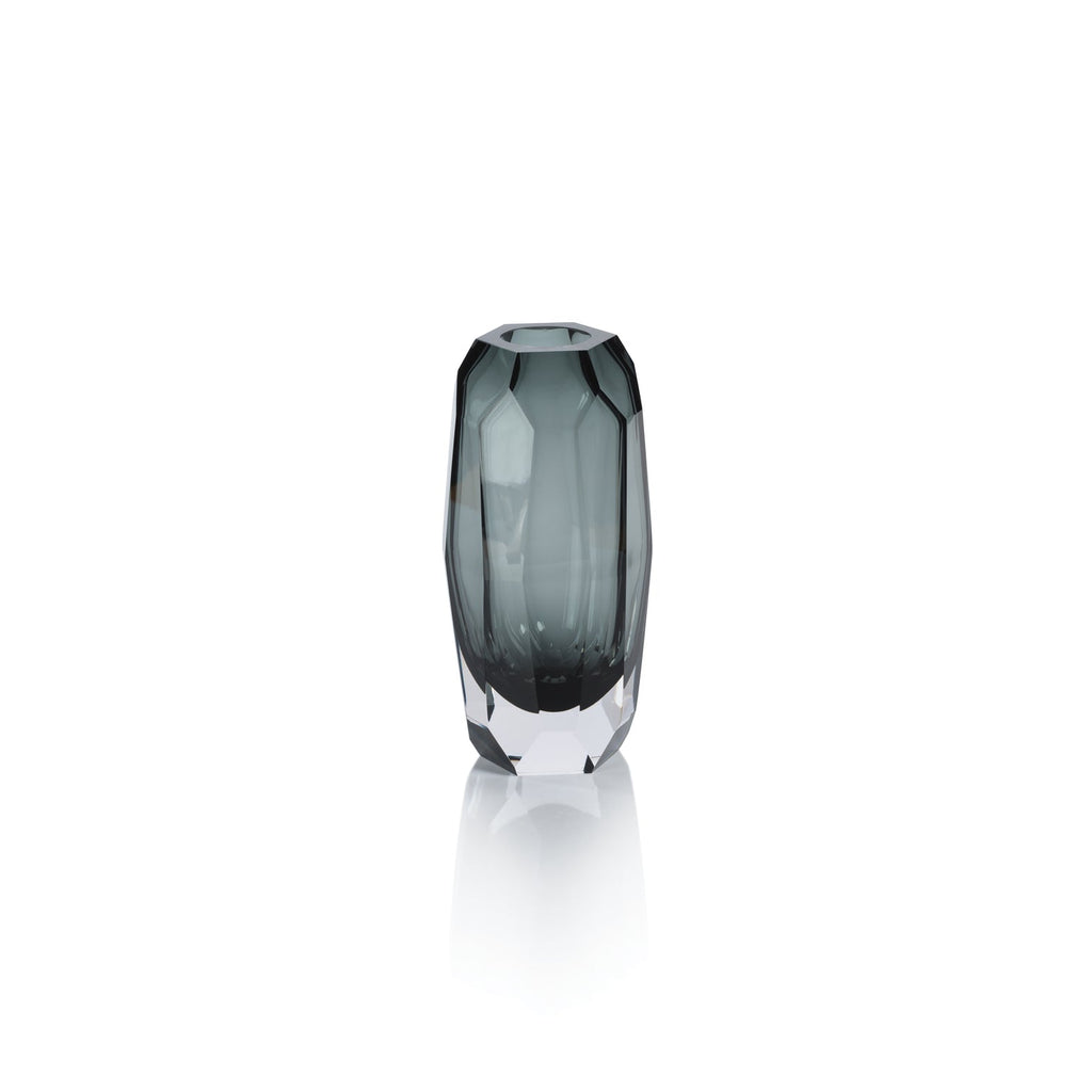 Imperial Glass Vase - Smoke - Vases by Carlyle Avenue