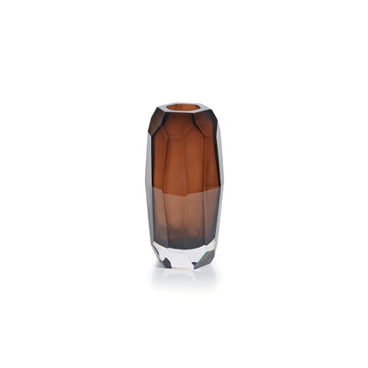 Imperial Glass Vase - Amber - Vases by Carlyle Avenue