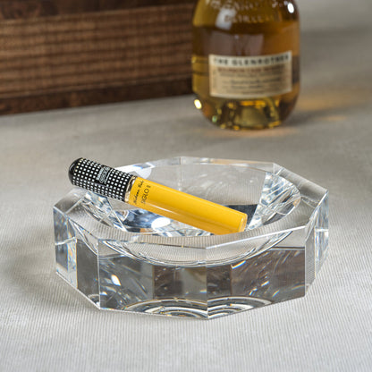 Glass Crystal Octagon Bowl - Clear - Bowls by Carlyle Avenue