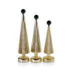 LED Tree with Globe Finial - Gold w/ Green - Christmas Trees by Carlyle Avenue