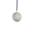 Shimmering Charm Glass Ornament - Silver - Ornaments by Carlyle Avenue