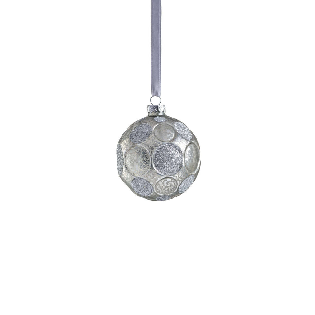 Matte Frosted Whisper Glass Ornament - Silver - Ornaments by Carlyle Avenue