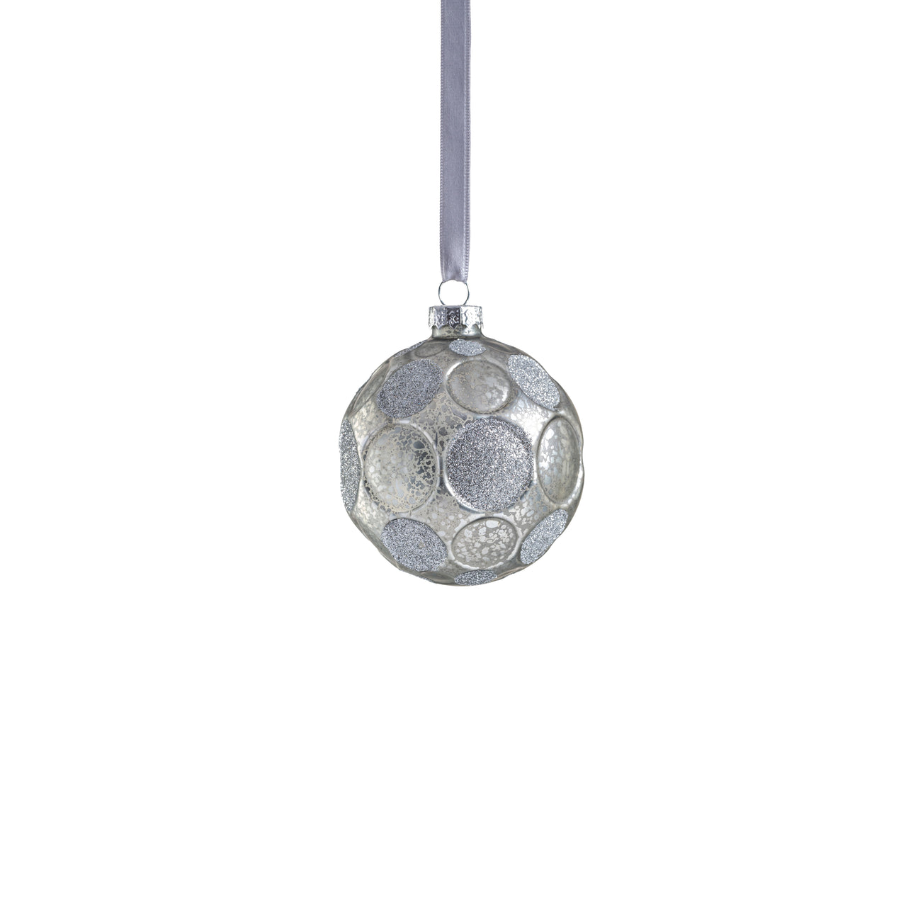 Matte Frosted Whisper Glass Ornament - Silver - Ornaments by Carlyle Avenue