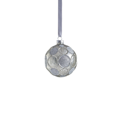 Matte Frosted Whisper Glass Ornament - Silver - Ornaments by Carlyle Avenue