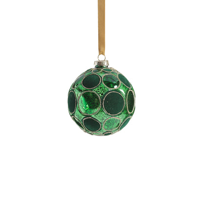 Shiny Whisper Glass Ornament - Green