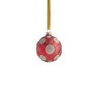 Matte Frosted Whisper Glass Ornament - Red & Gold - Ornaments by Carlyle Avenue