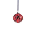 Metallic Spark Zigzag Ornament - Red - Ornaments by Carlyle Avenue