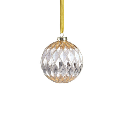 Celestial Harlequin Gold and Silver Ornament - Holiday Ornaments by Carlyle Avenue