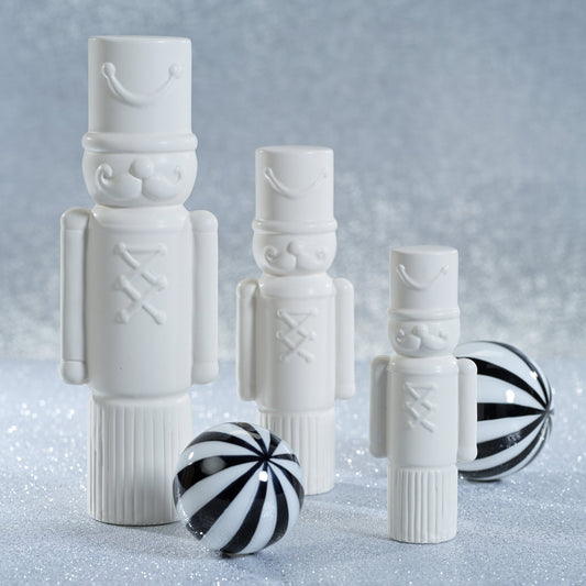 Decorative Ceramic Soldier - Matte White