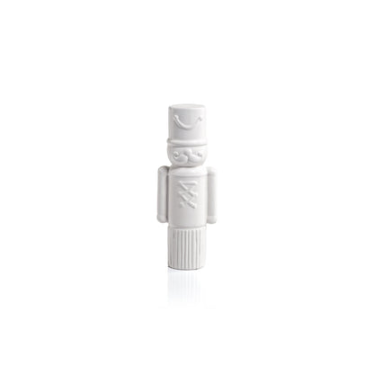 Decorative Ceramic Soldier - Matte White - Christmas Decor by Carlyle Avenue