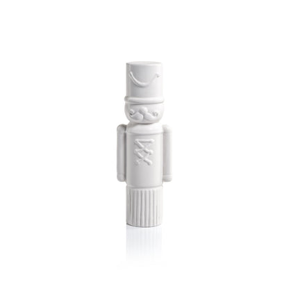 Decorative Ceramic Soldier - Matte White - Christmas Decor by Carlyle Avenue