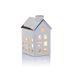 Porcelain LED House with Gold Roof - Christmas Decor by Carlyle Avenue