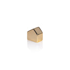 Decorative Ceramic House - Gold - Christmas Decor by Carlyle Avenue