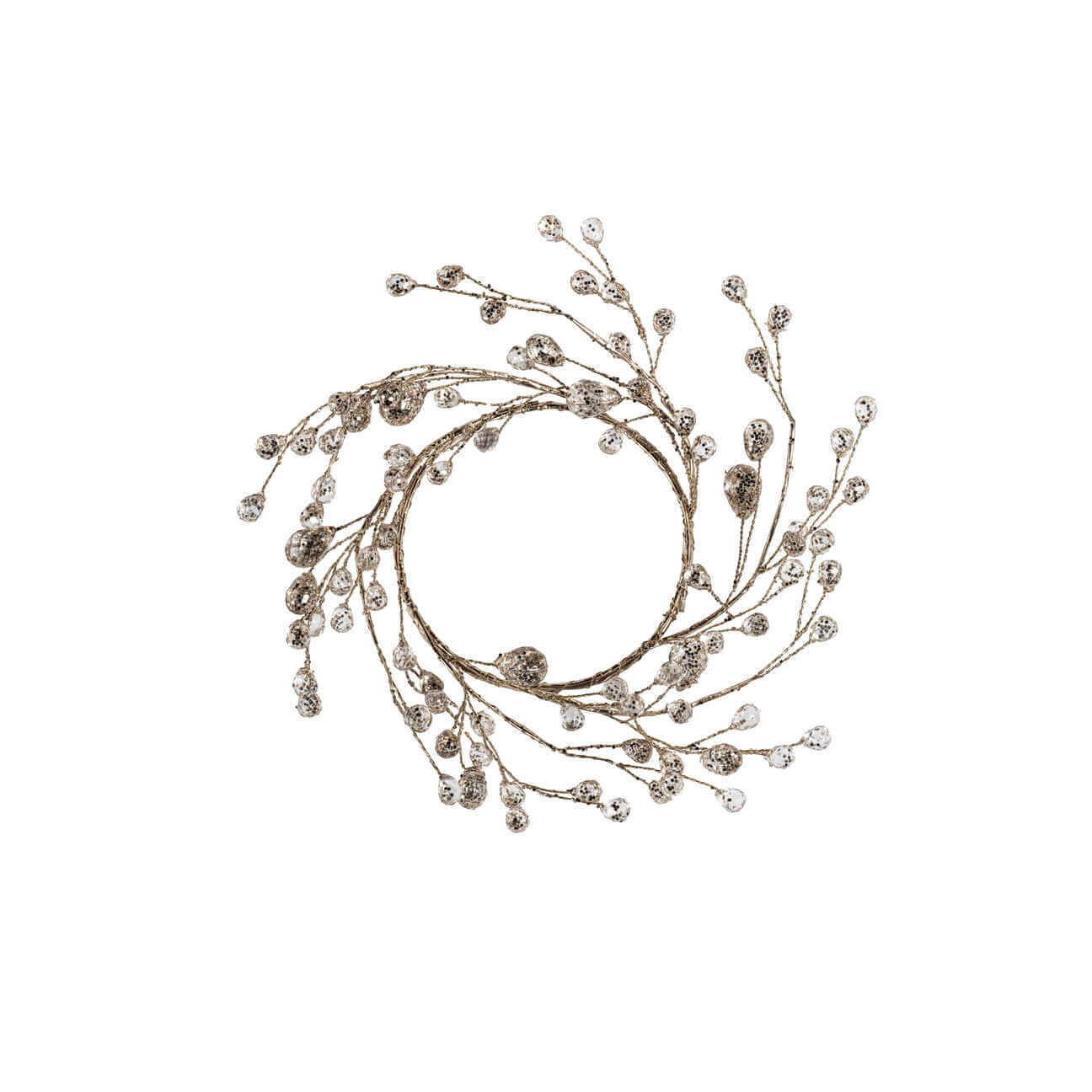 Beaded Glass Berry Wreath, Set of 12 - Holiday Decor by Carlyle Avenue