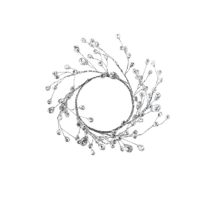 Beaded Glass Berry Wreath - Christmas Decor by Carlyle Avenue
