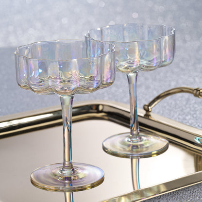 Rocco Handblown Coupe - Luster (Single) - Drinkware Sets by Carlyle Avenue