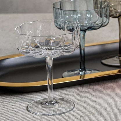 Rocco Handblown Coupe - Clear (Single) - Drinkware Sets by Carlyle Avenue