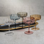 Rocco Handblown Coupe, Set of 4 - Drinkware Sets by Carlyle Avenue