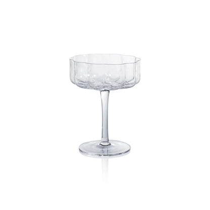 Rocco Handblown Coupe - Clear (Single) - Drinkware Sets by Carlyle Avenue