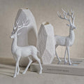 All White Decorative Deer (Single) - Christmas Decor by Carlyle Avenue