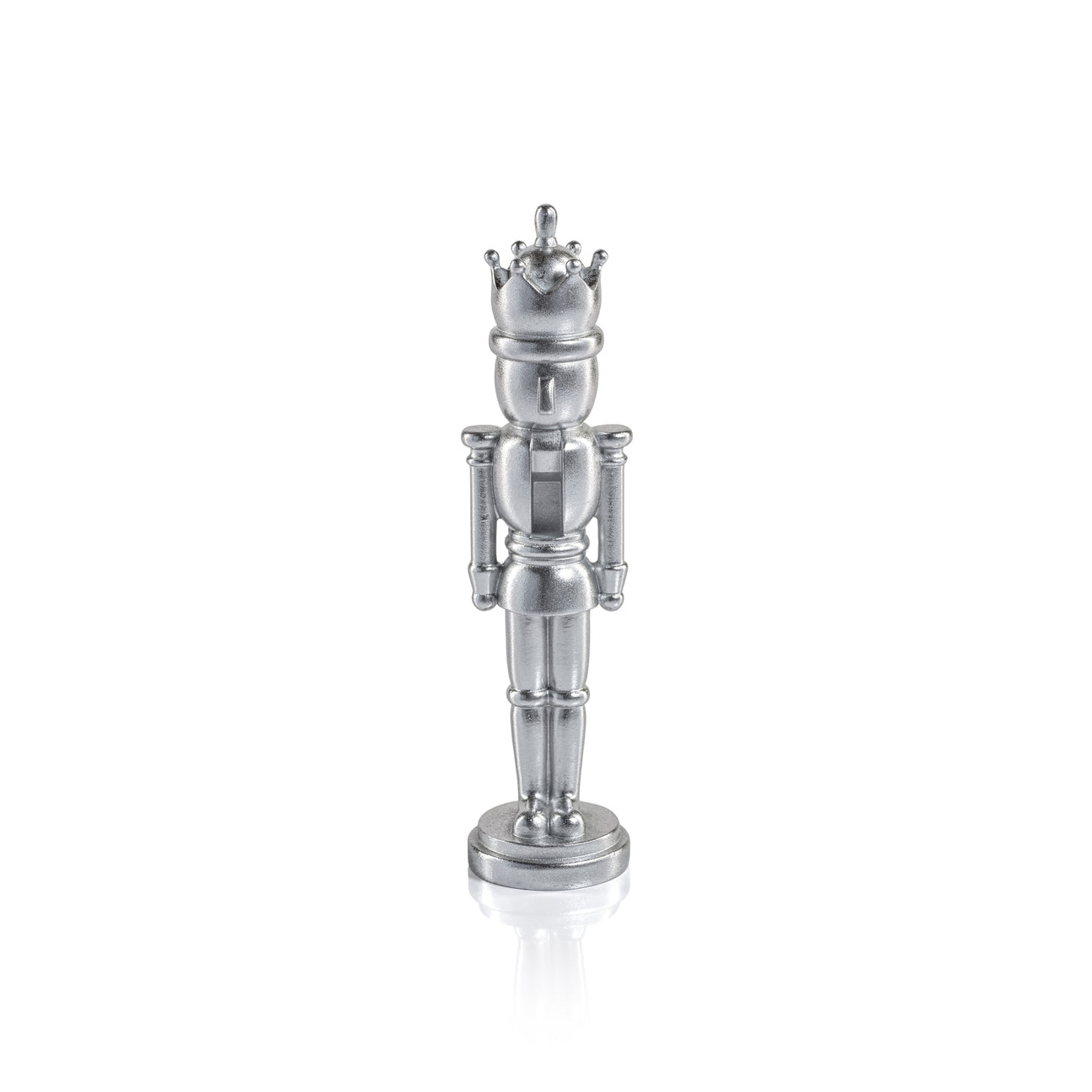 Metallic Decorative Nutcracker - Silver