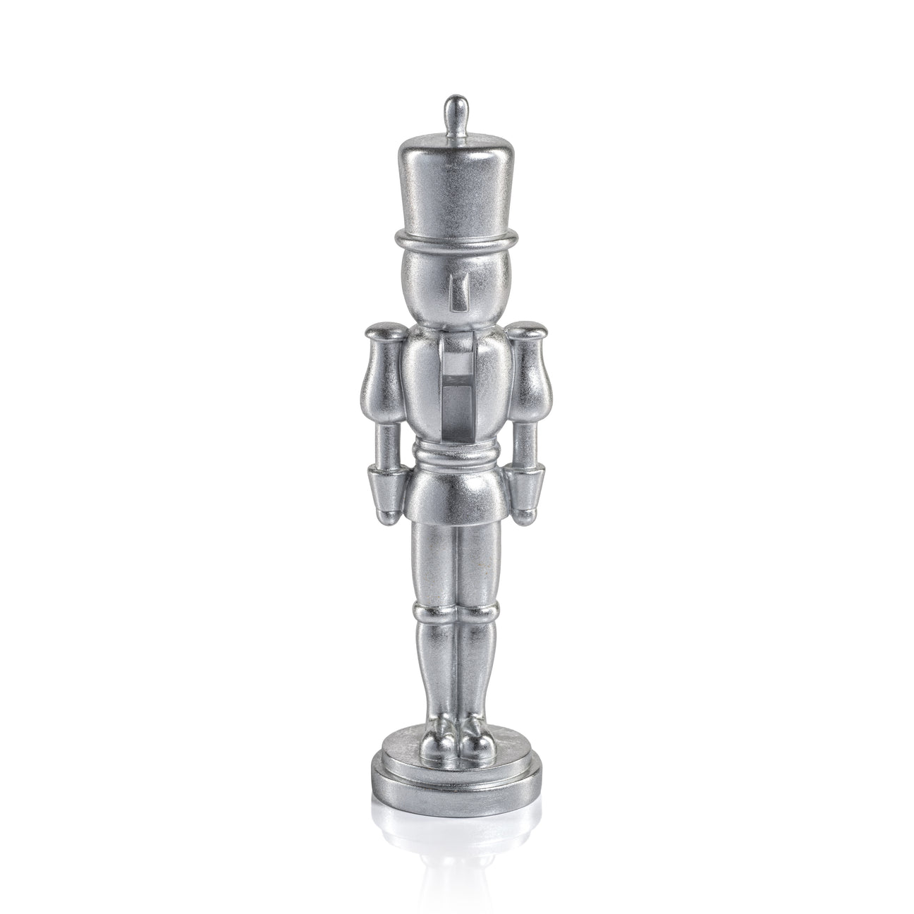 Metallic Decorative Nutcracker - Silver