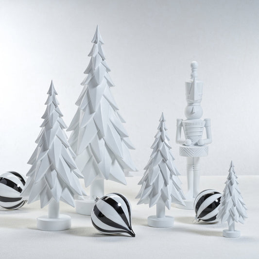 Matte White Decorative Tree