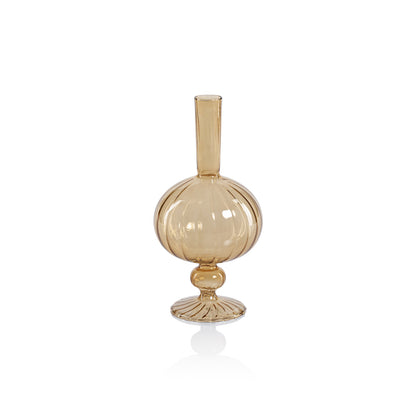 Venetian Spiral Vase - Light Amber - Vases by Carlyle Avenue