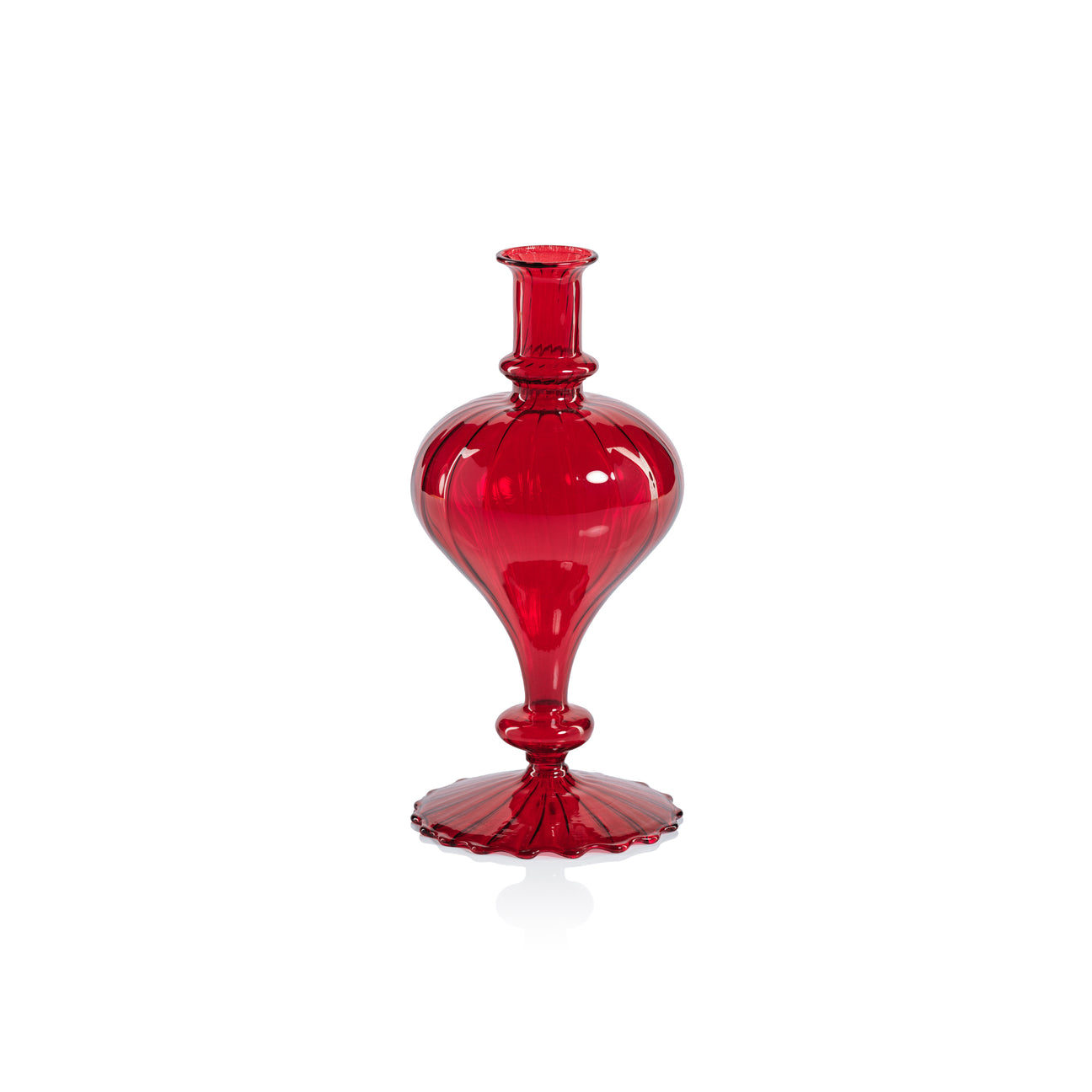 Venetian Spiral Vase - Red - Vases by Carlyle Avenue