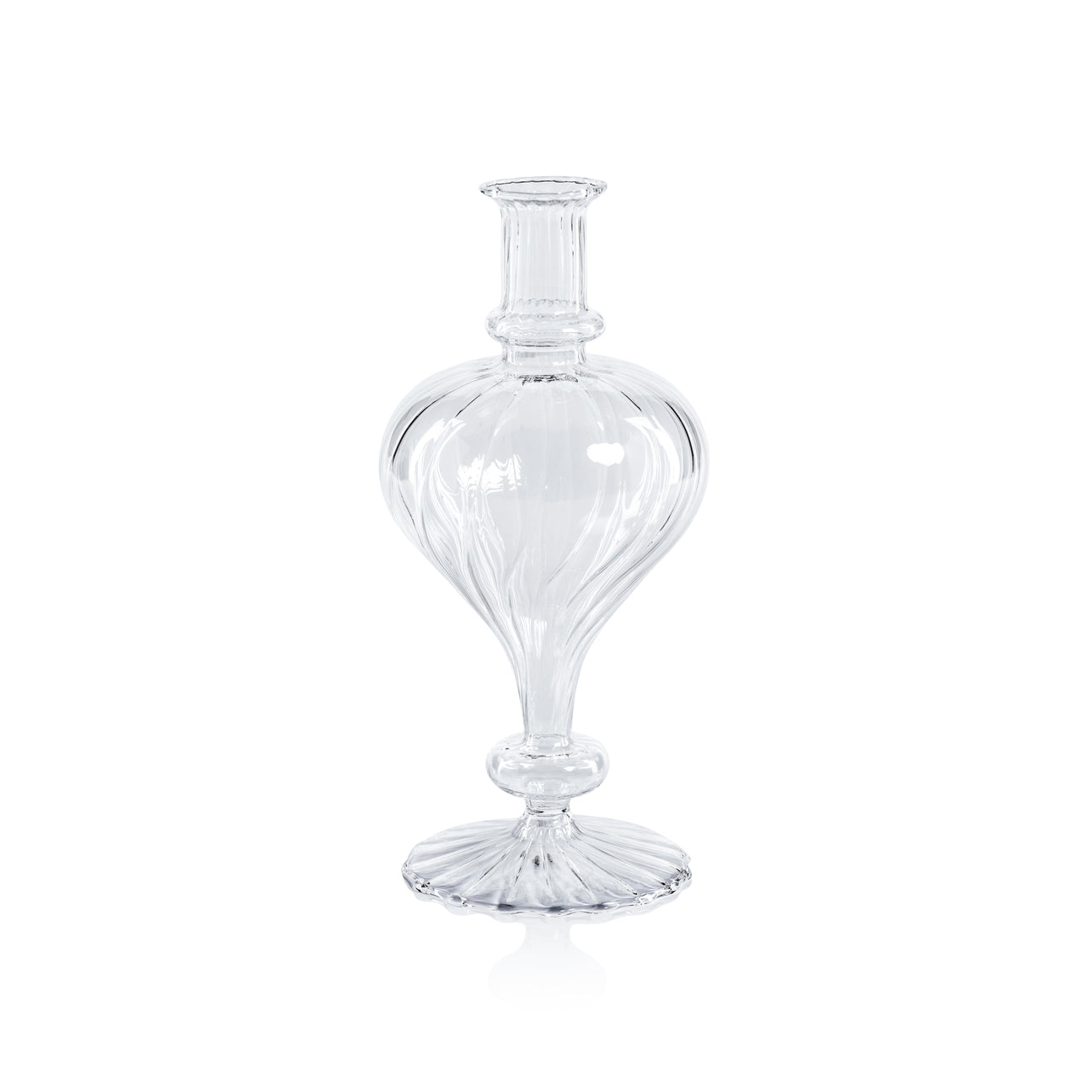 Venetian Spiral Vase - Clear