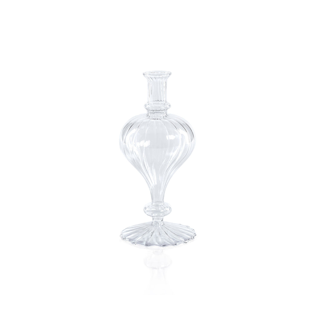 Venetian Spiral Vase - Clear - Set of 2 - Vases by Carlyle Avenue