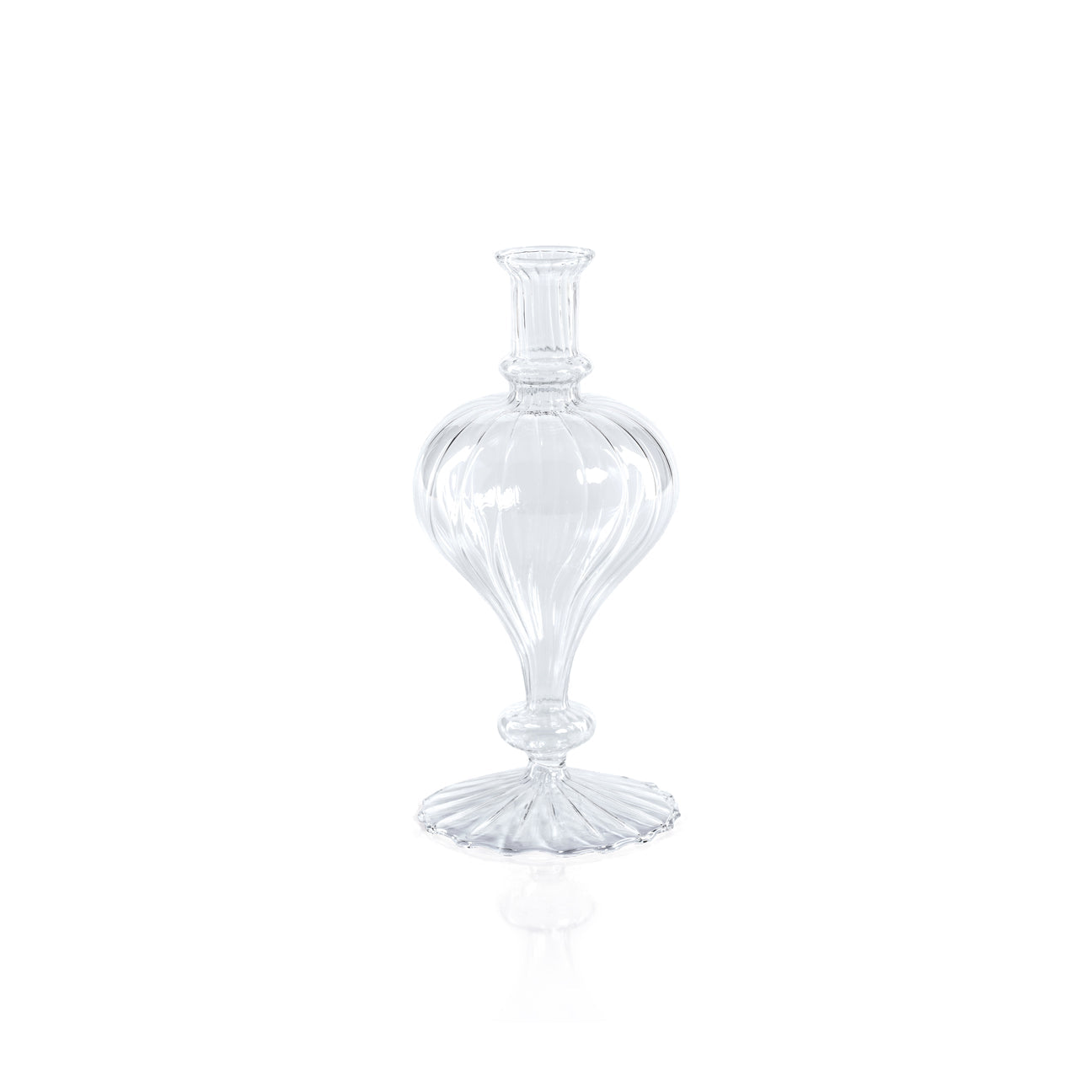 Venetian Spiral Vase - Clear - Set of 2 - Vases by Carlyle Avenue