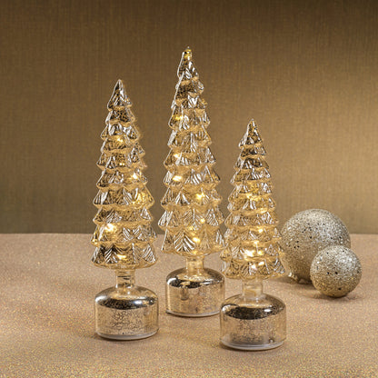 Mountain Pine Rotating LED Tree - Antique Silver - Christmas Trees by Carlyle Avenue