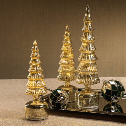 Alpine Rotating LED Tree - Antique Gold - Holiday Decor by Carlyle Avenue
