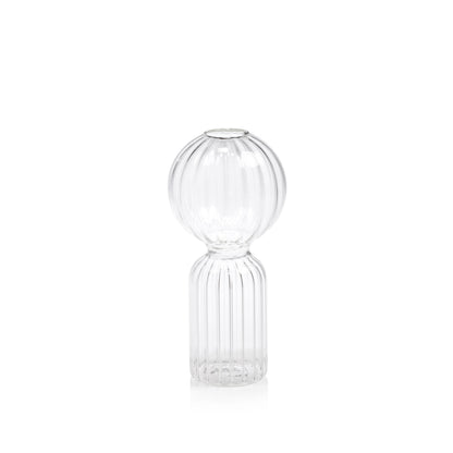 Ritz Single Stem Glass Vase - Clear - Vases by Carlyle Avenue