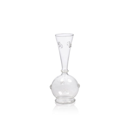 Vendome Glass Vase - Clear - Vases by Carlyle Avenue