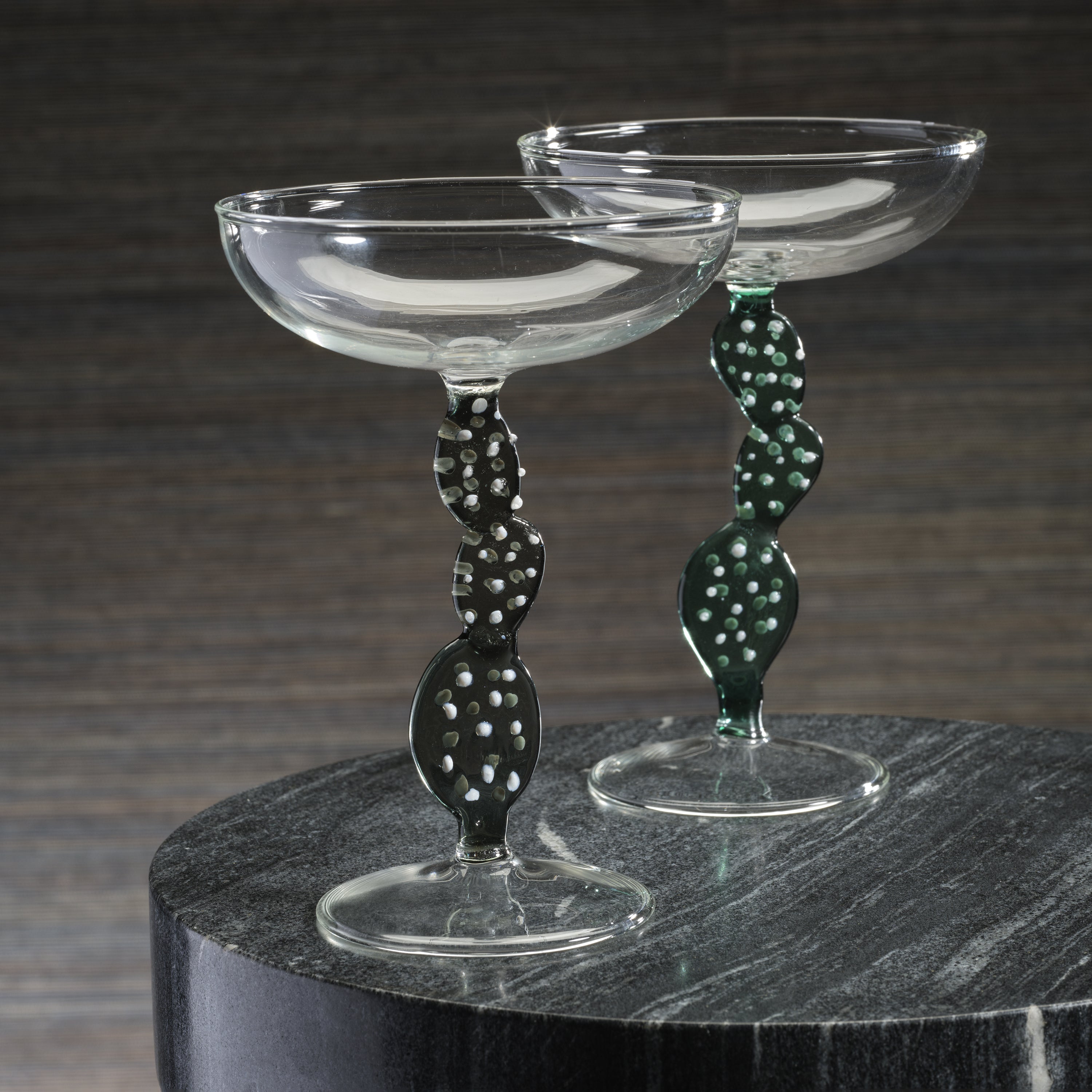 Climbing Cacti Tequila Cocktail Glasses - Set of 4 - Drinkware Sets by Carlyle Avenue